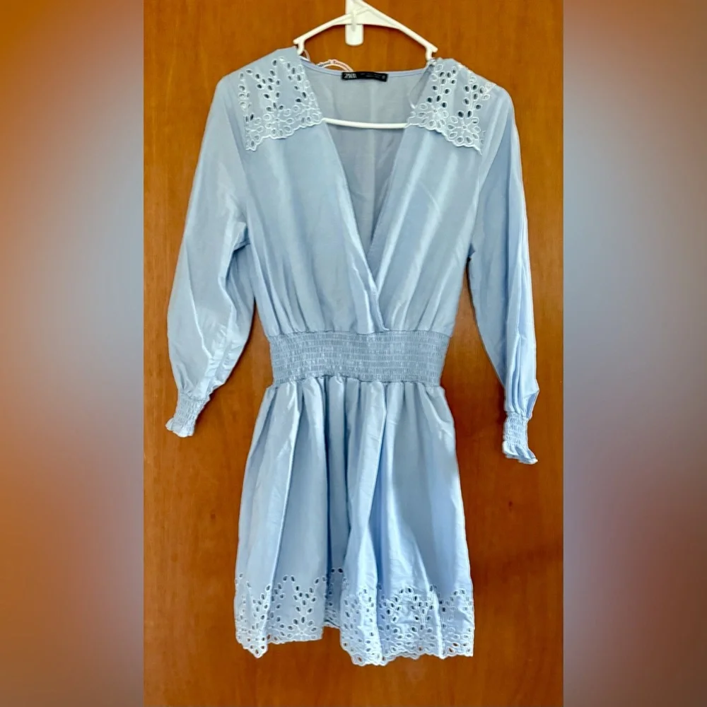 Zara, Mini Cutwork ,Embroidered, Eyelet Dress, S,
P2P: 18”., EUC - Picture 2 of 8